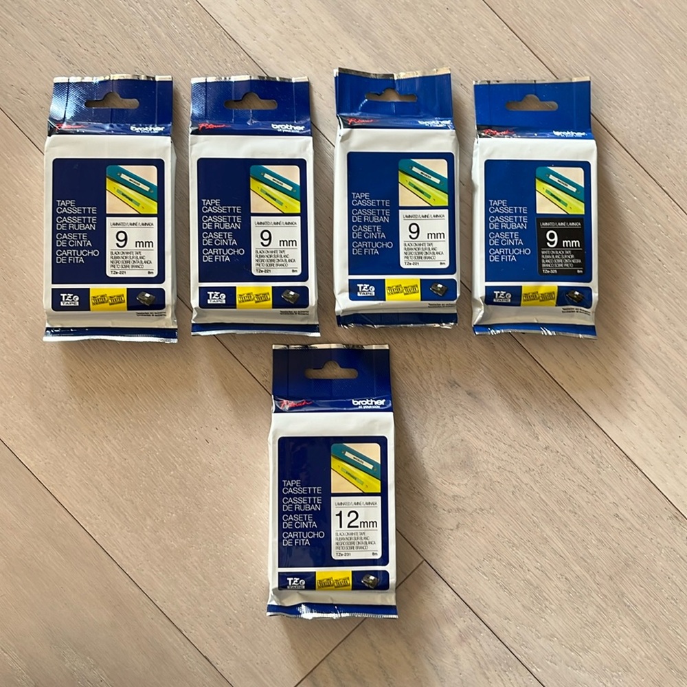Brother Genuine P-Touch TZe Tape for label making. Brand New.